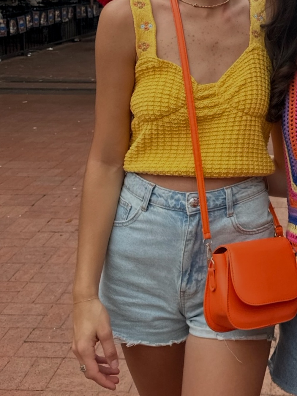 Yellow Crochet Zara Tank